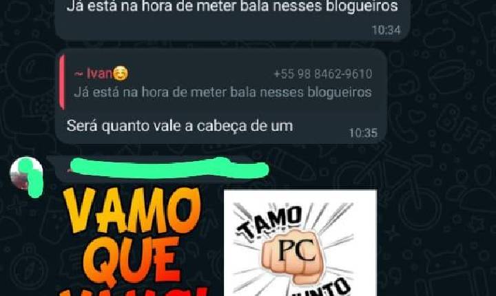 Ex-presidente da Câmara de Alcântara ameaça blogueiros do Maranhão