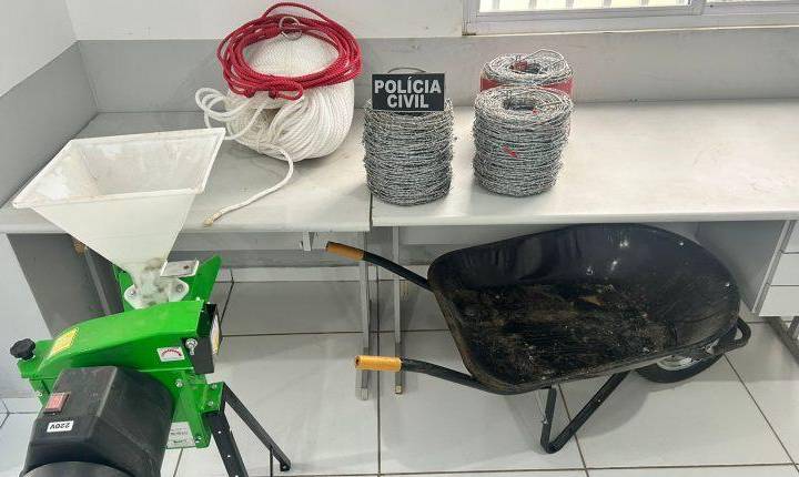 Polícia Civil recupa objetos de obras furtadas na cidade de Bequimão