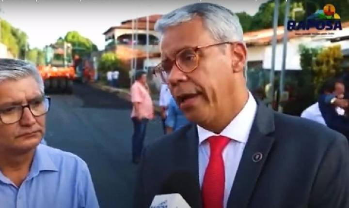 Raposa: Governador em exercício, Paulo Velten, elogia administração do prefeito de Raposa; veja vídeo...