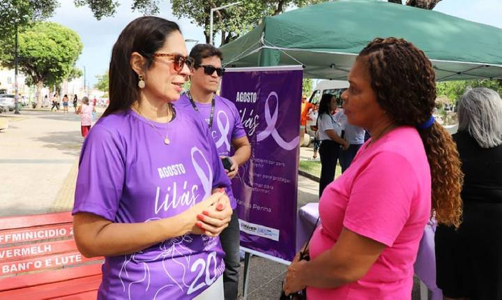 TJMA realiza ações do Agosto Lilás contra violência doméstica