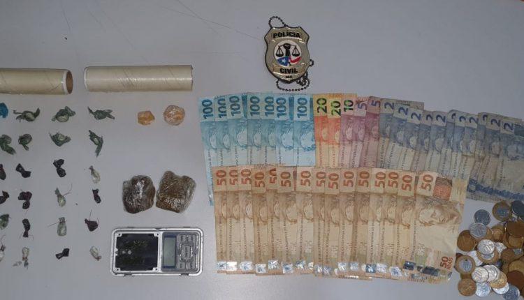 Polícia Civil prende duas pessoas por tráfico de drogas no Maranhão