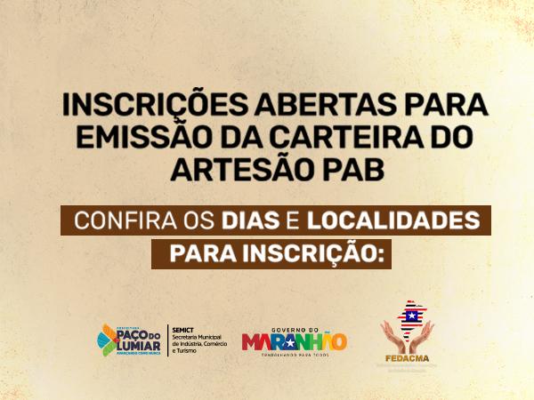 Inscrições Abertas para Emissão da Carteira do Artesão em Paço do Lumiar